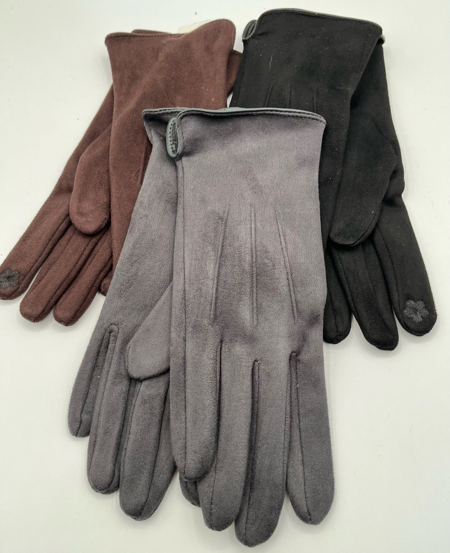 Solid Suede Feel Glove