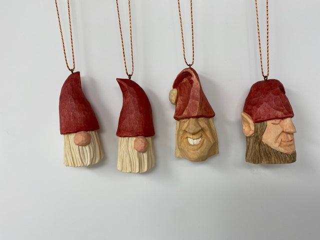 Wod Carving Peek-a-Boo Ornament