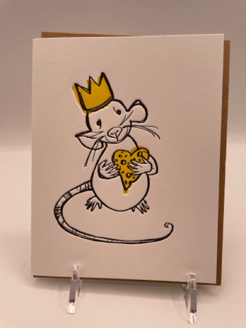 Mouse And Cheese Thank You Card