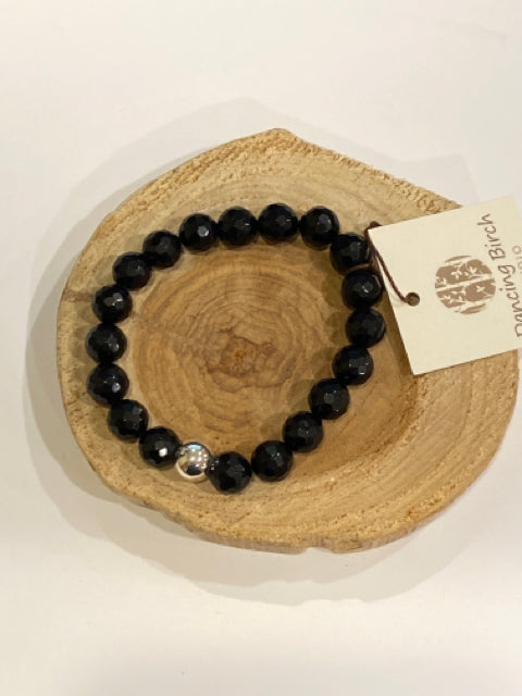 Faceted Black Onyx Bracelet