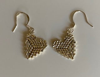 My Crooked Heart Earrings, Silver