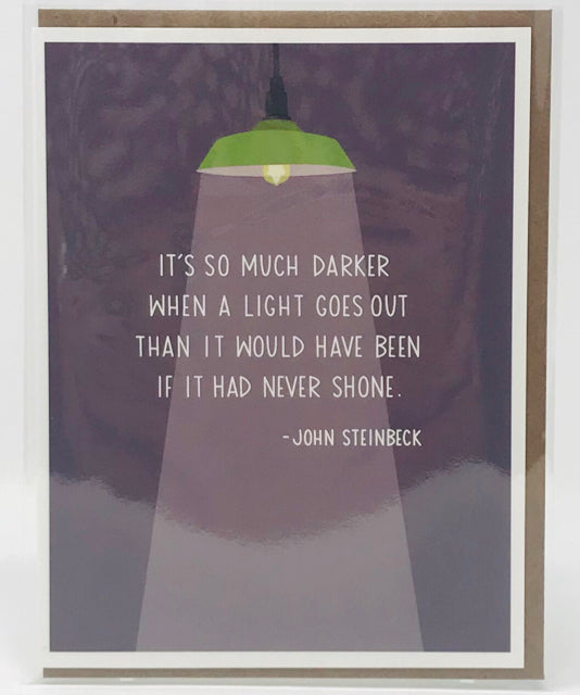 John Steinbeck Quote Sympathy Card