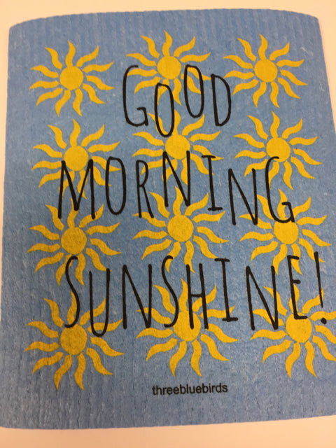 Good Morning Sunshine Swedish Dishcloth