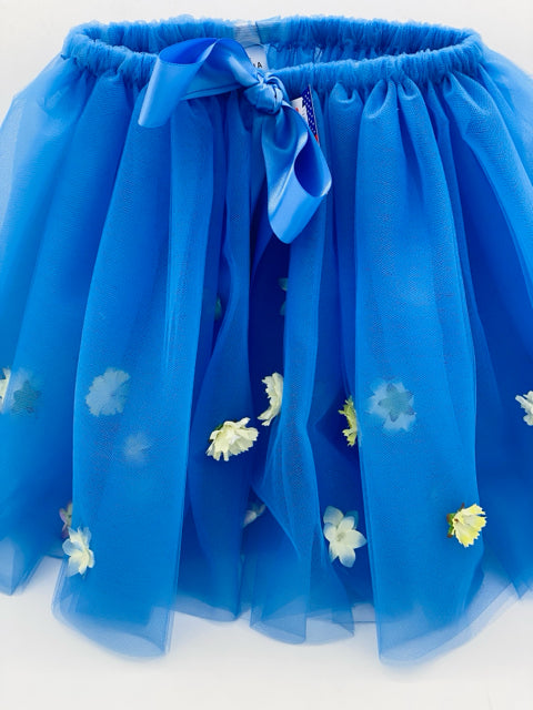 13"Periwinkle Floral Decorated Tutu