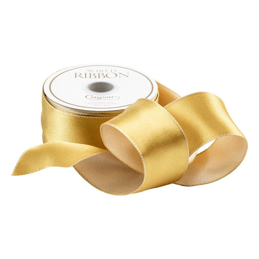 Satin Gold/Ivory Ribbon Reversible