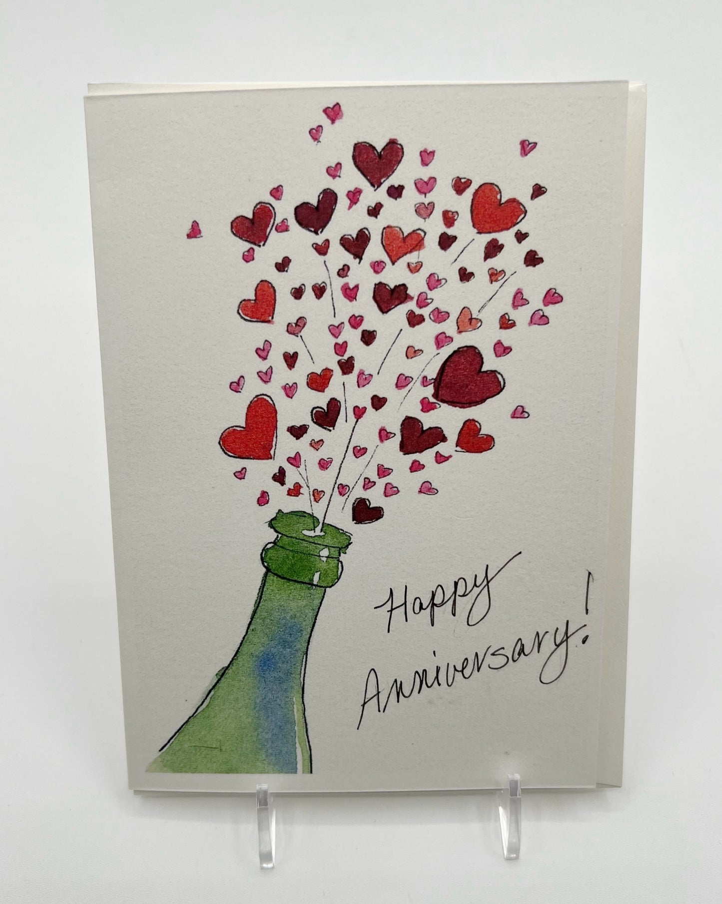 Bottle Anniversary Card