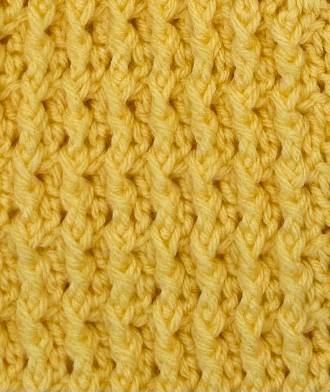 9-12 M Yellow Acrylic Crochet Cardigan with Hood