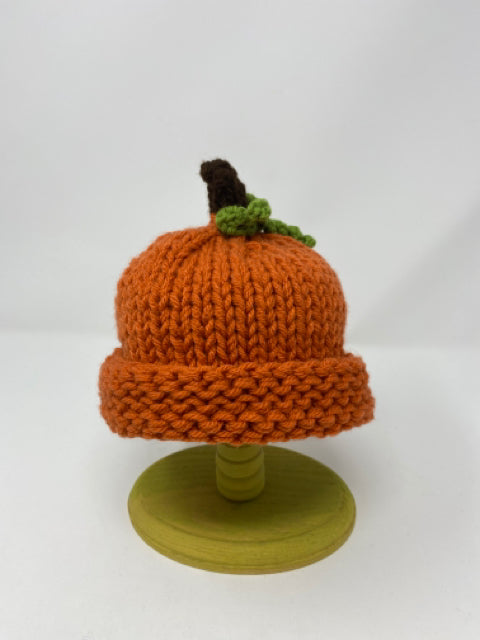 0-3 M Acrylic Knit Pumpkin Hat