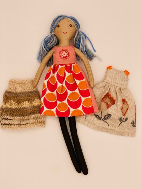 13" Dress Up Doll with Three Outfits