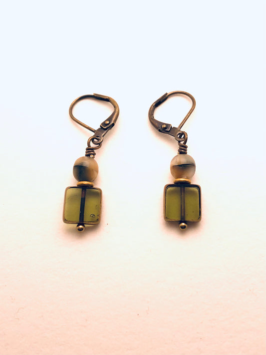 Czech Glass Earrings Translucent