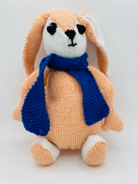 Sitting Bunny with Scarf