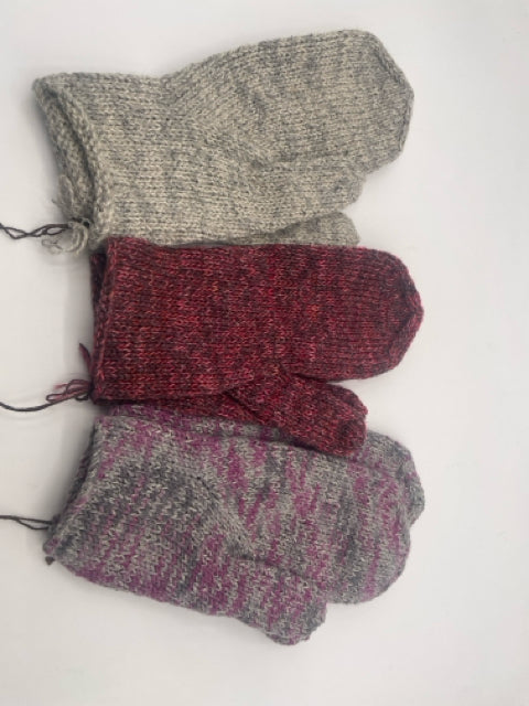 Adult S Knitted Merino & Silk Blend Mittens