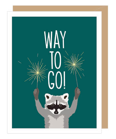 Raccoon  Congratulations Card