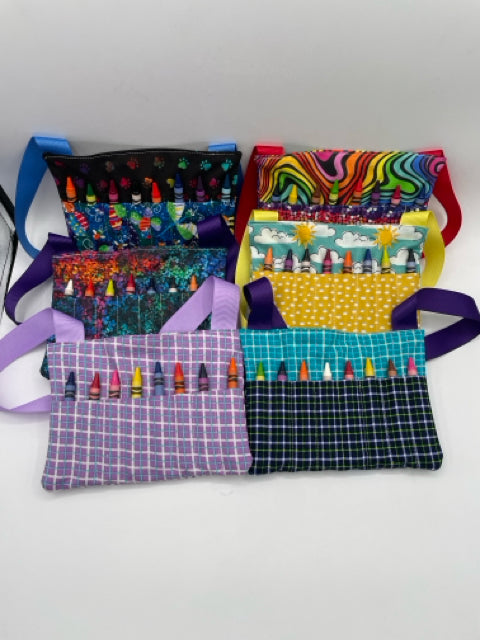 Crayon Tote With Note Pad