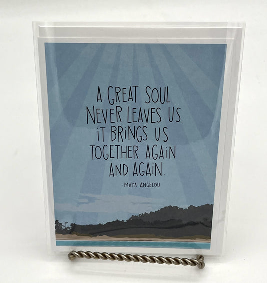 Maya Angelou Sympathy Quote Card