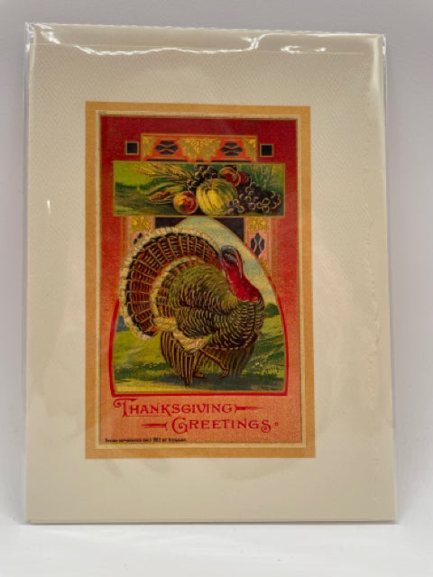 Gold Frame Thanksgiving Card