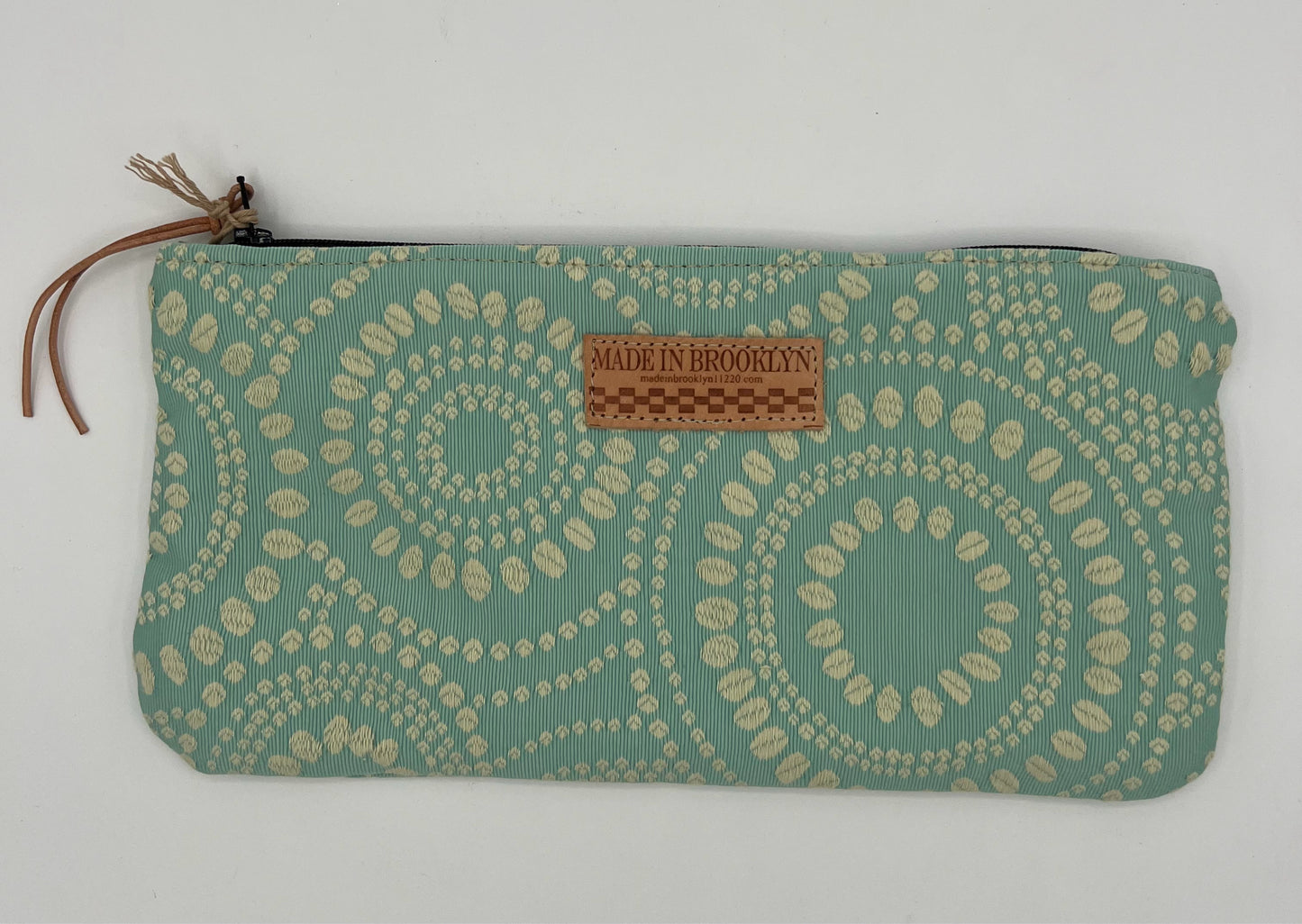 Aqua & Cream Cloth Pouch