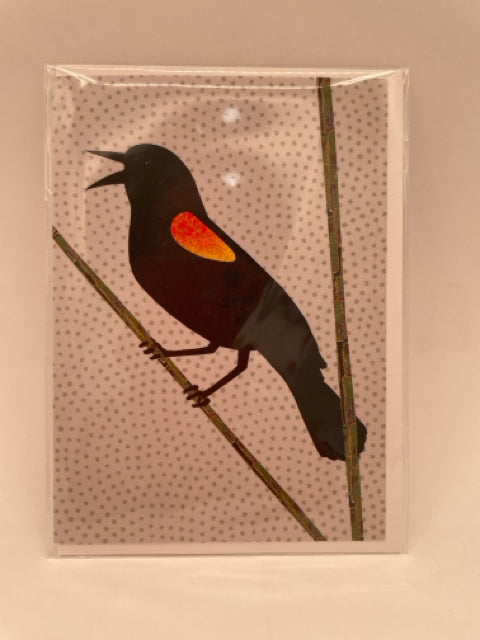 Red-Winged Blackbird Card