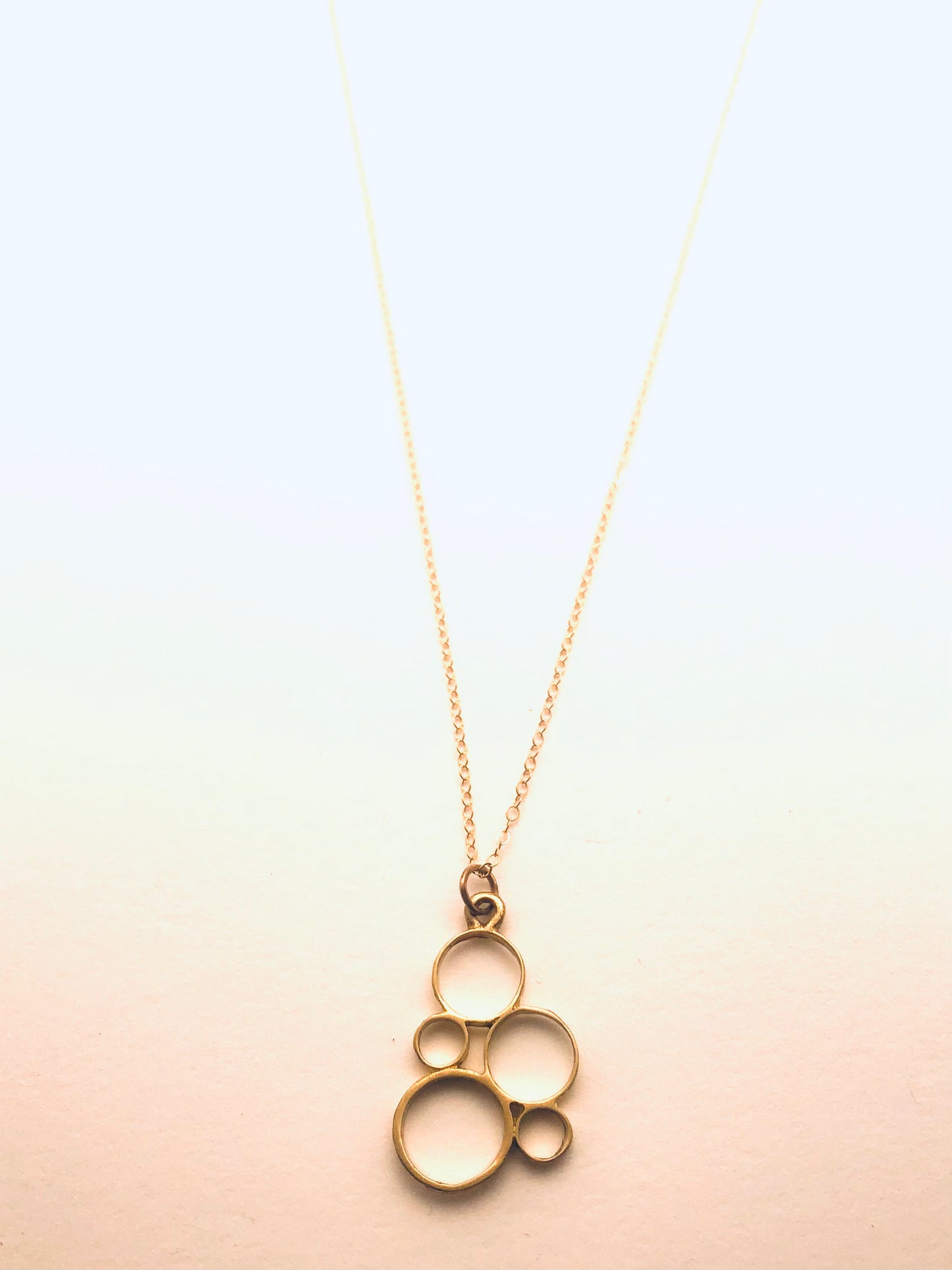 Small Bubbles Nu-Gold Necklace