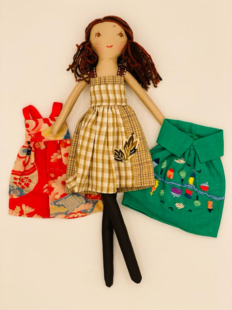 13" Dress Up Doll with Three Outfits