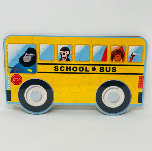 Wooden School Bus Puzzle