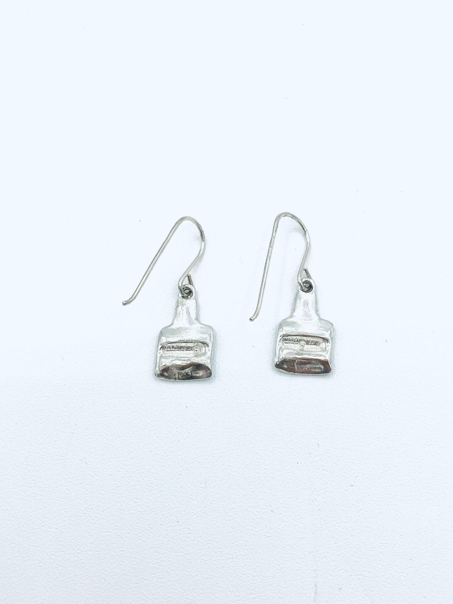 Smallest Square Sterling Earrings