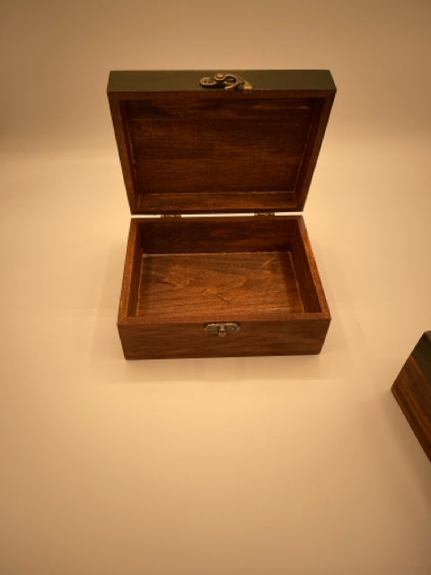 Hand-painted Wooden Box With Clasp