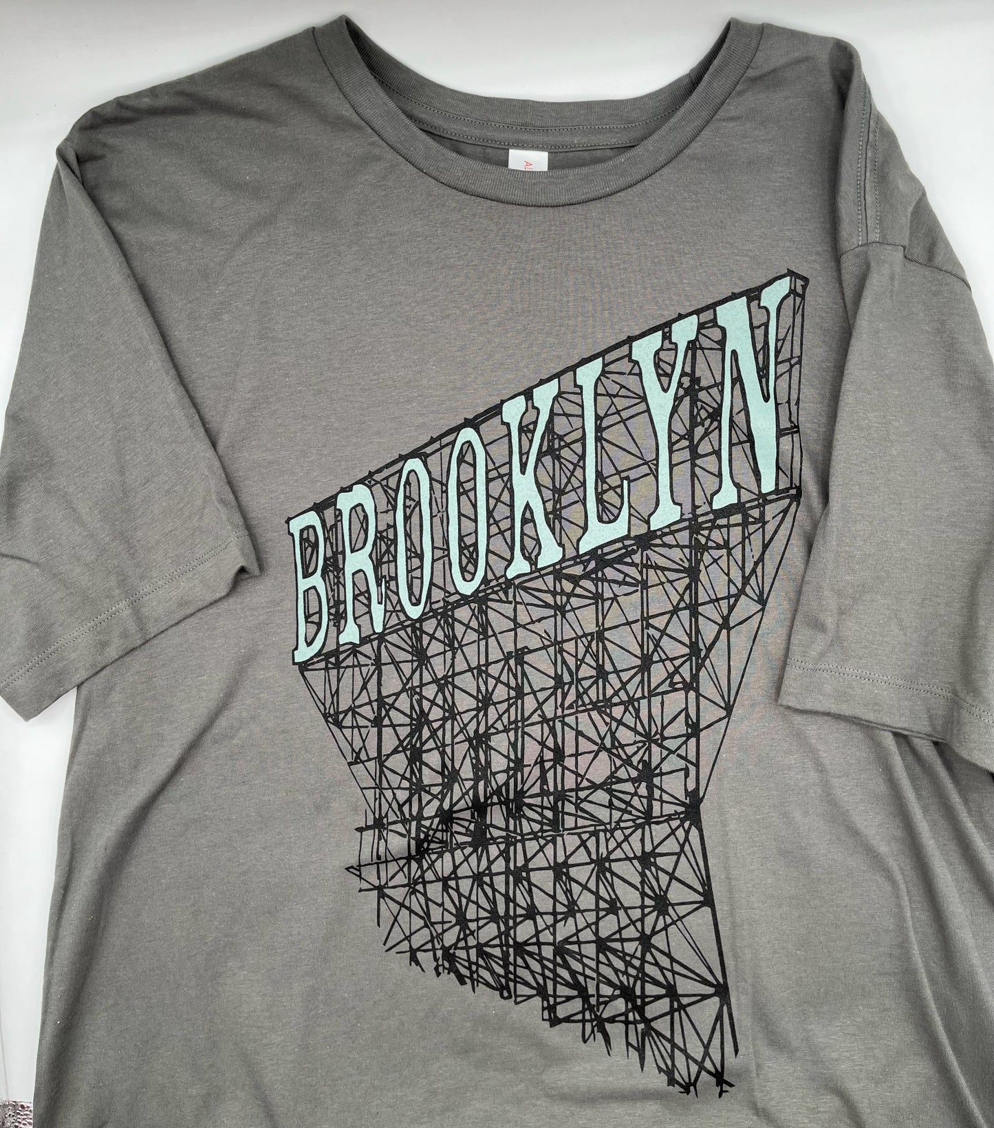 Adult L Gray Brooklyn Scaffold T-shirt