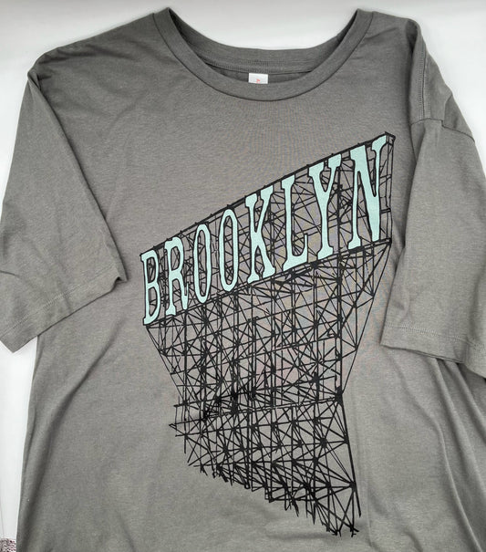 Adult XL Gray Brooklyn Scaffold T-shirt