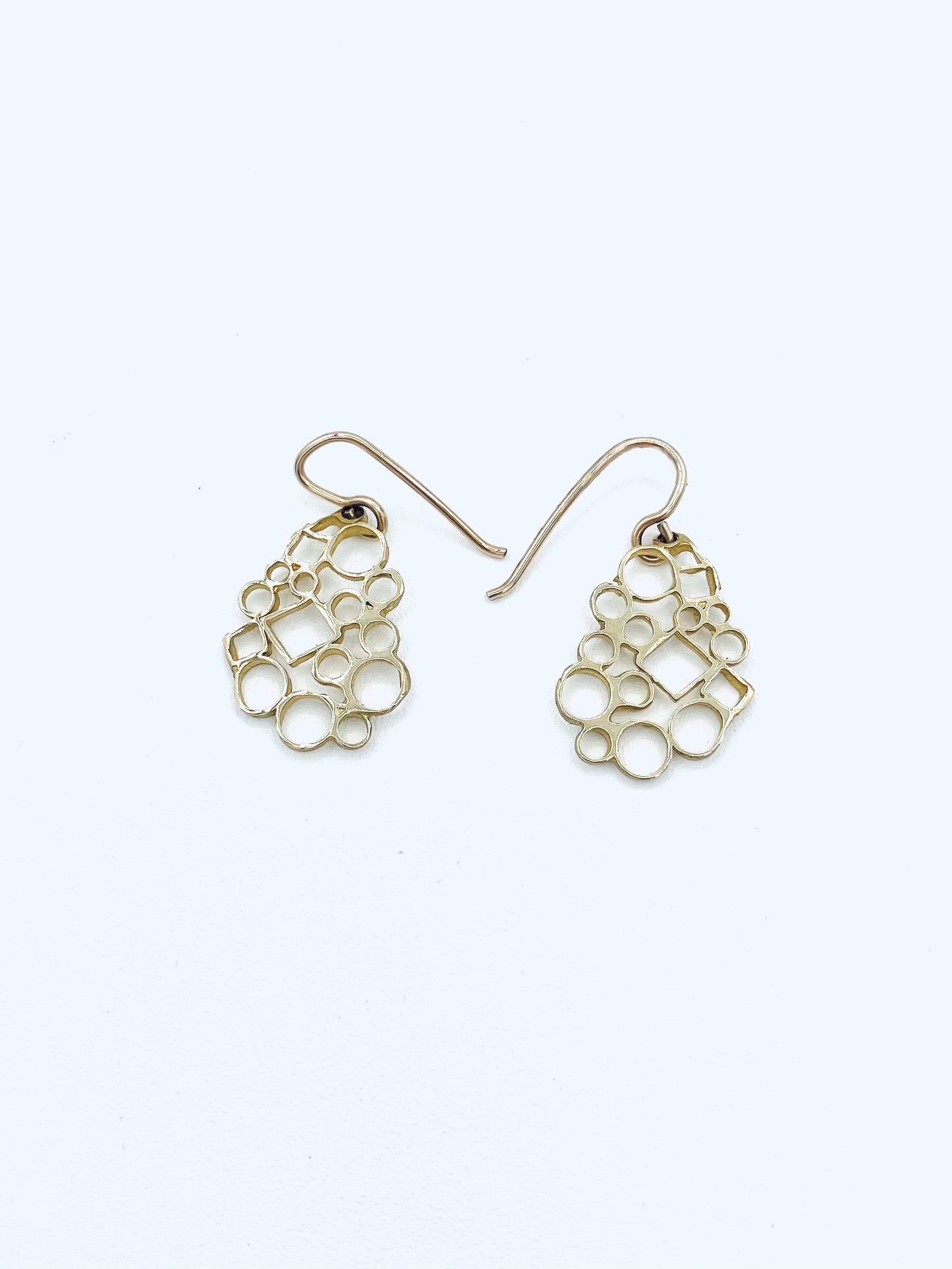 Medium Mosaics Nu-Gold 14k filled wires Earrings