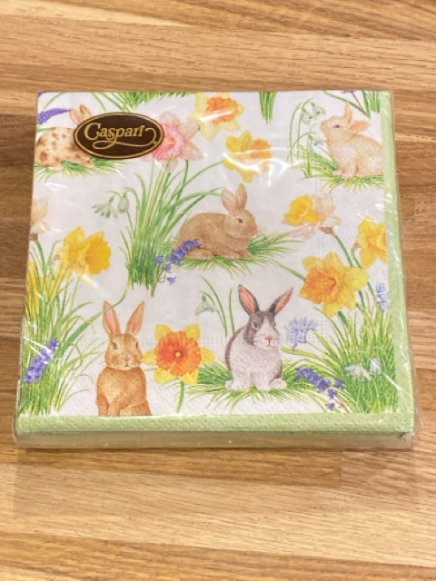 Bunnnies and Daffodils Cocktail Napkins