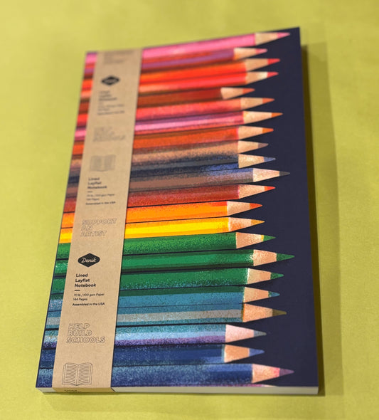 Rainbow Pencils Layflat Notebook