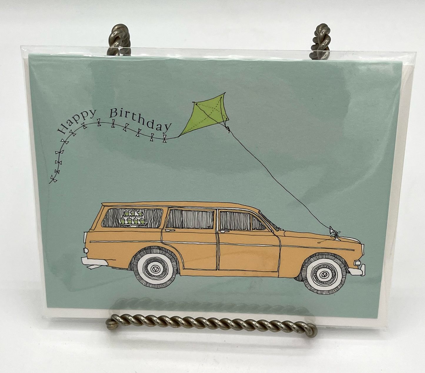 Classic Volvo Stationwagon Birthday Card