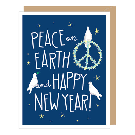 Peace On Earth New Years Card