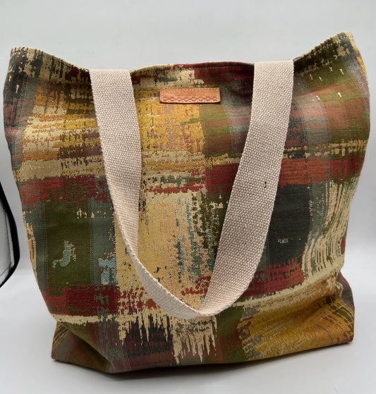 Multi Colored Fabric Tote