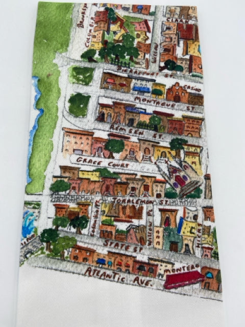 Brooklyn Heights Map Tea Towel