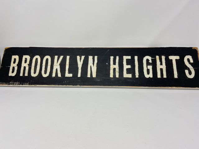 Brooklyn Heights Wood Sign