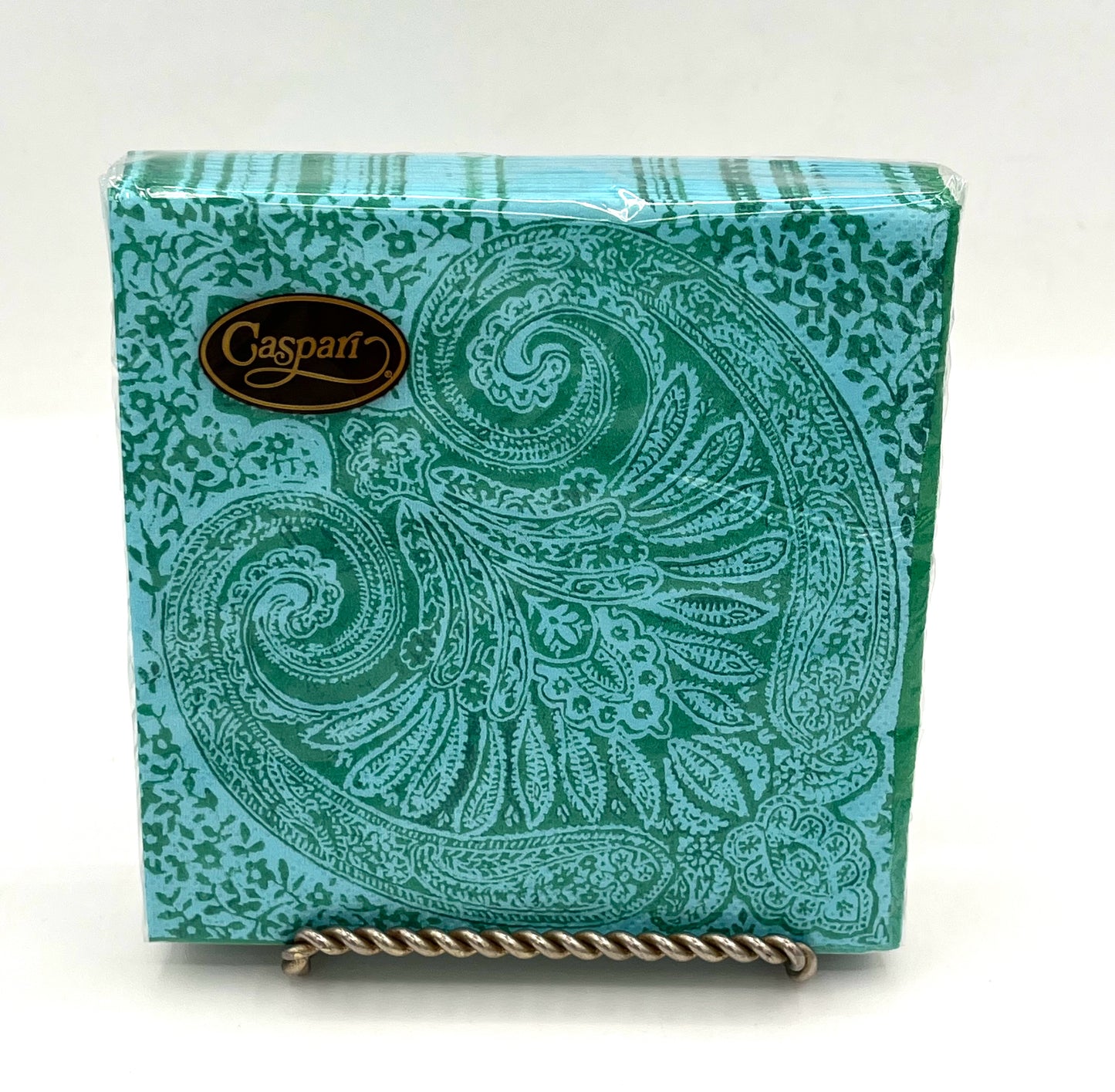 Paisley Medallion Turquoise Cocktail Napkins