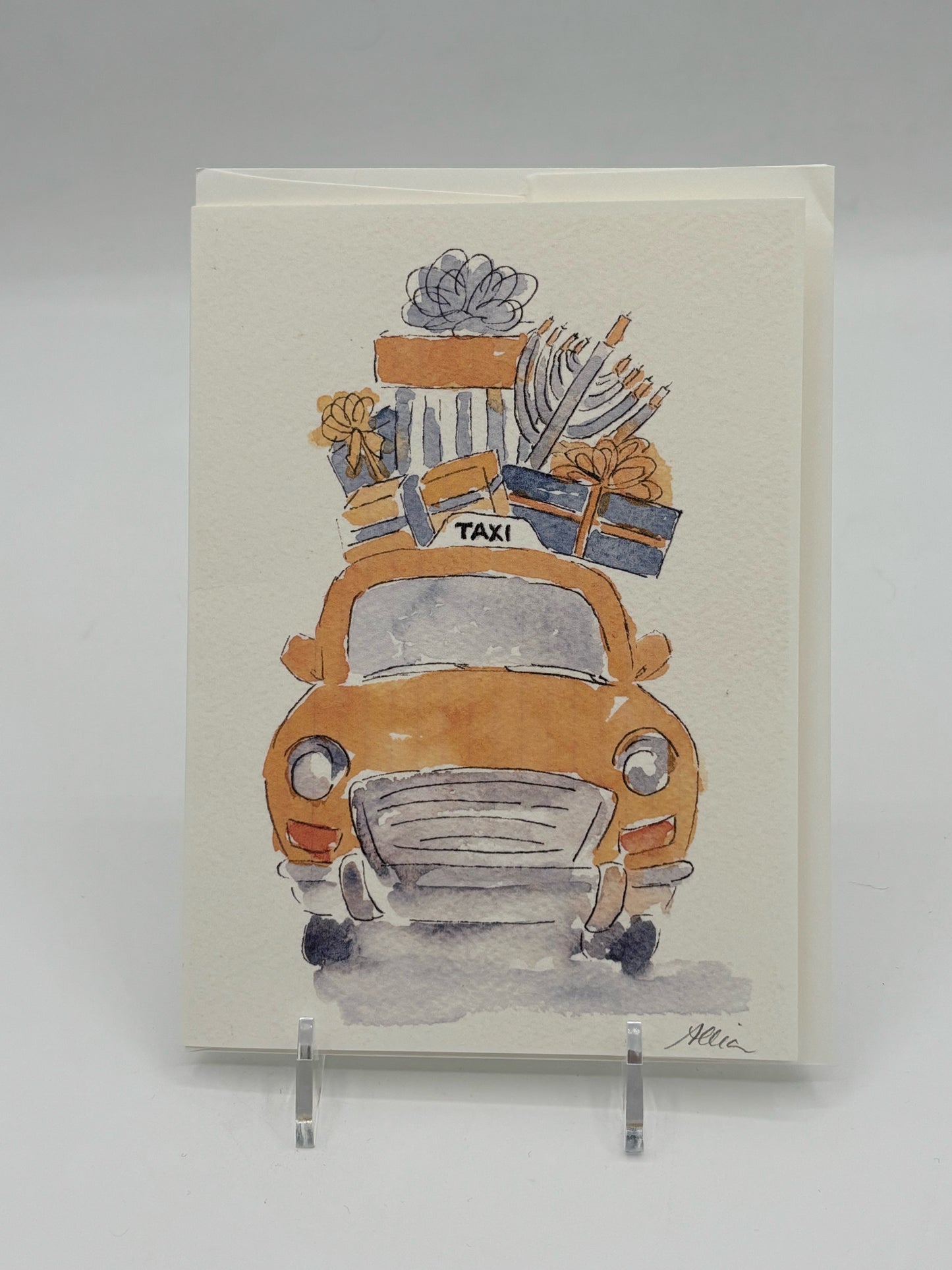 Hanukkah Taxi Card