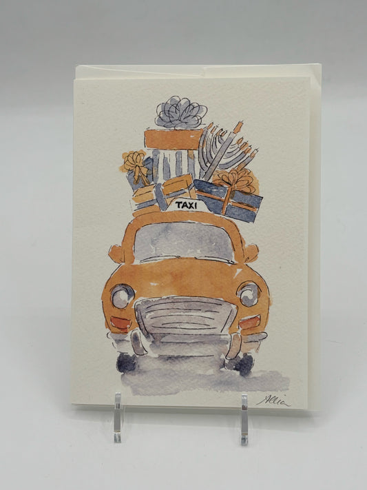 Hanukkah Taxi Card