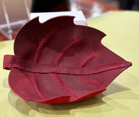 Leaf Leather Bowl