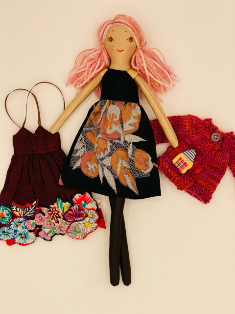 13" Dress Up Doll with Three Outfits