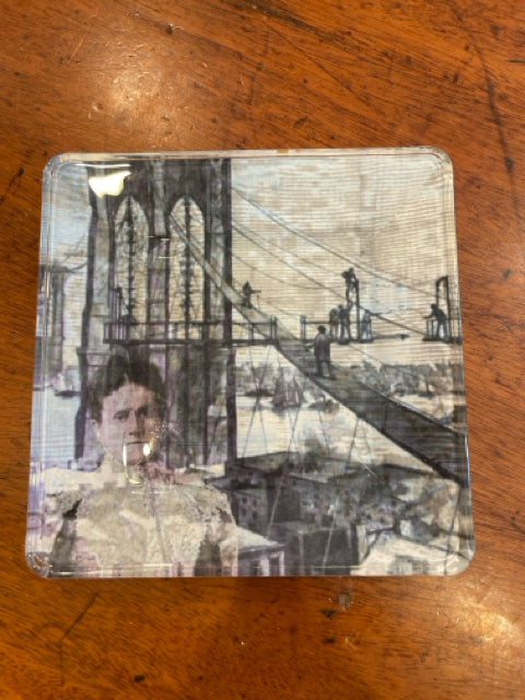 Brooklyn Bridge Decoupage Tray