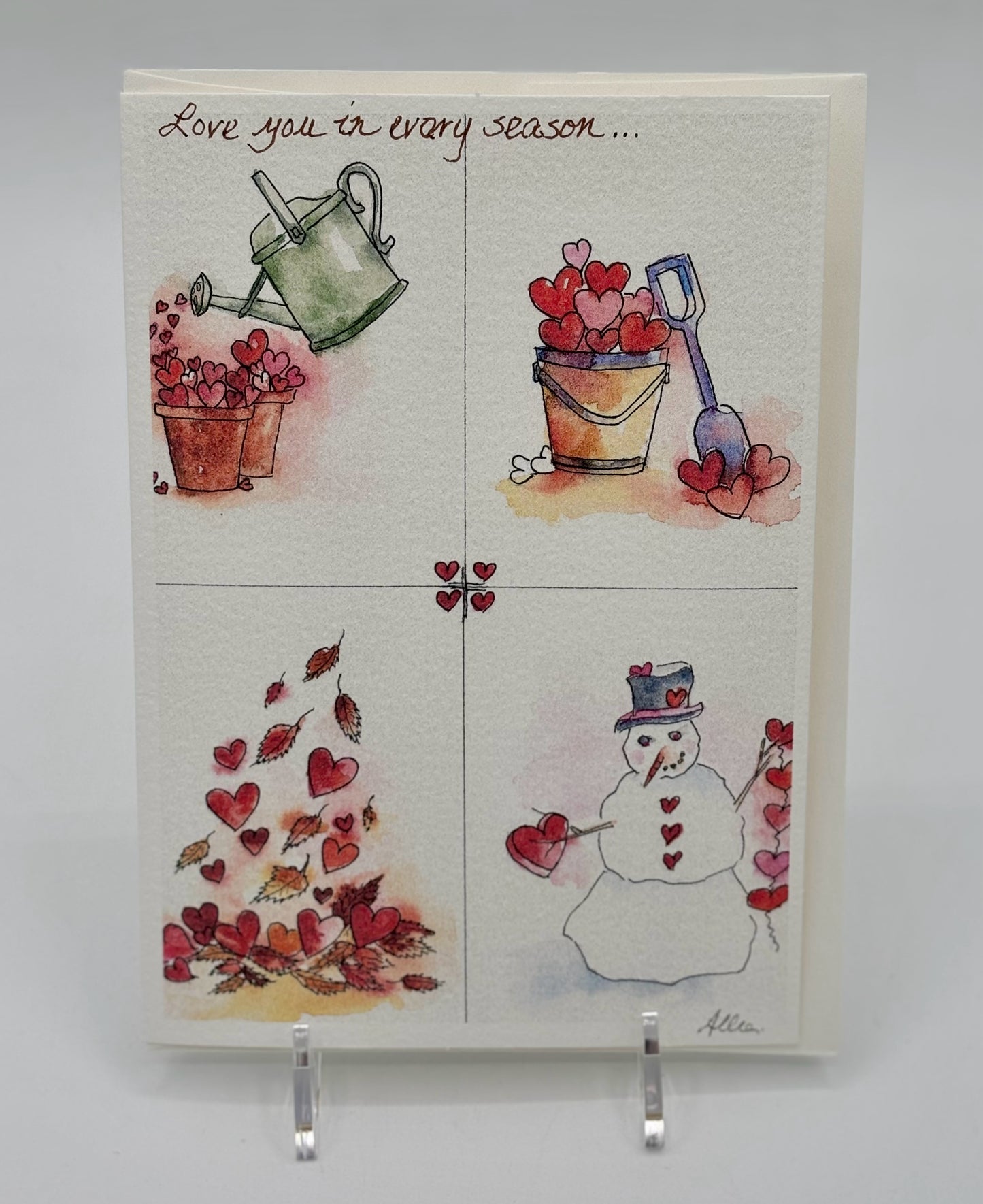 4 Seasons Love Valentine's Cards