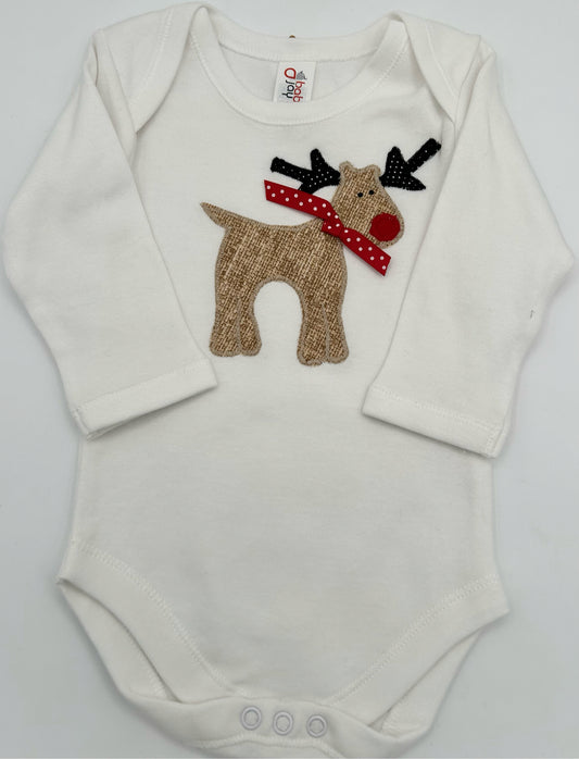 3-6 M Long Sleeve Onesie - Christmas