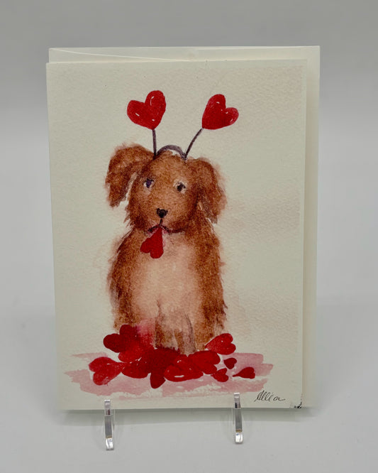 Heart Bopper Dog Valentine's Cards