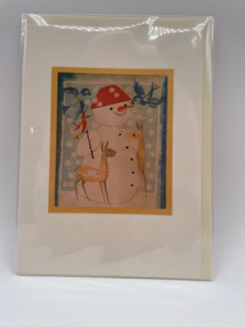 Christmas Snowman And Friends Card