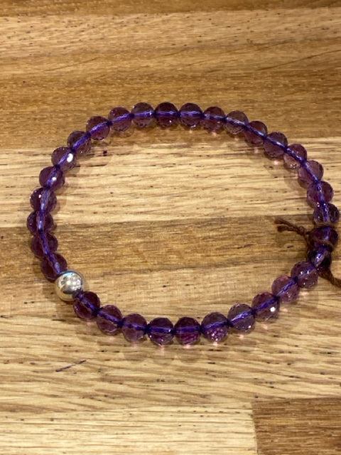 Faceted Amethyst Bracelet