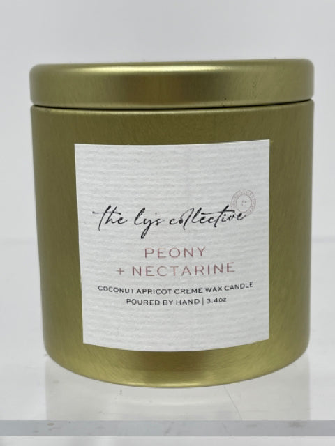 Peony & Nectarine Candle in Travel Tin
