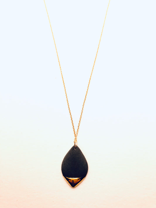 Marquise Necklace, Black